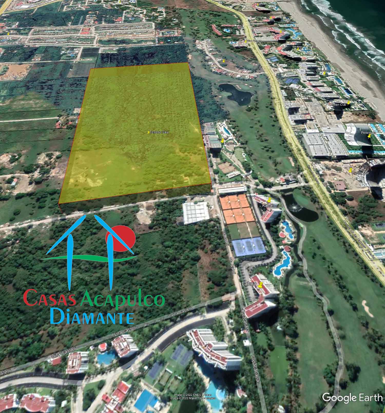 Terreno Playa Diamante Parcela 219 - Ubicación satelital y entorno 5